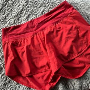 Lululemon Speed Up Mid Rise Short - CORAL